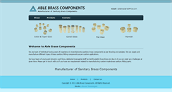 Desktop Screenshot of ablebrassindia.com