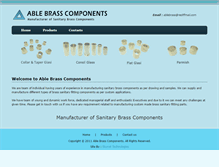 Tablet Screenshot of ablebrassindia.com